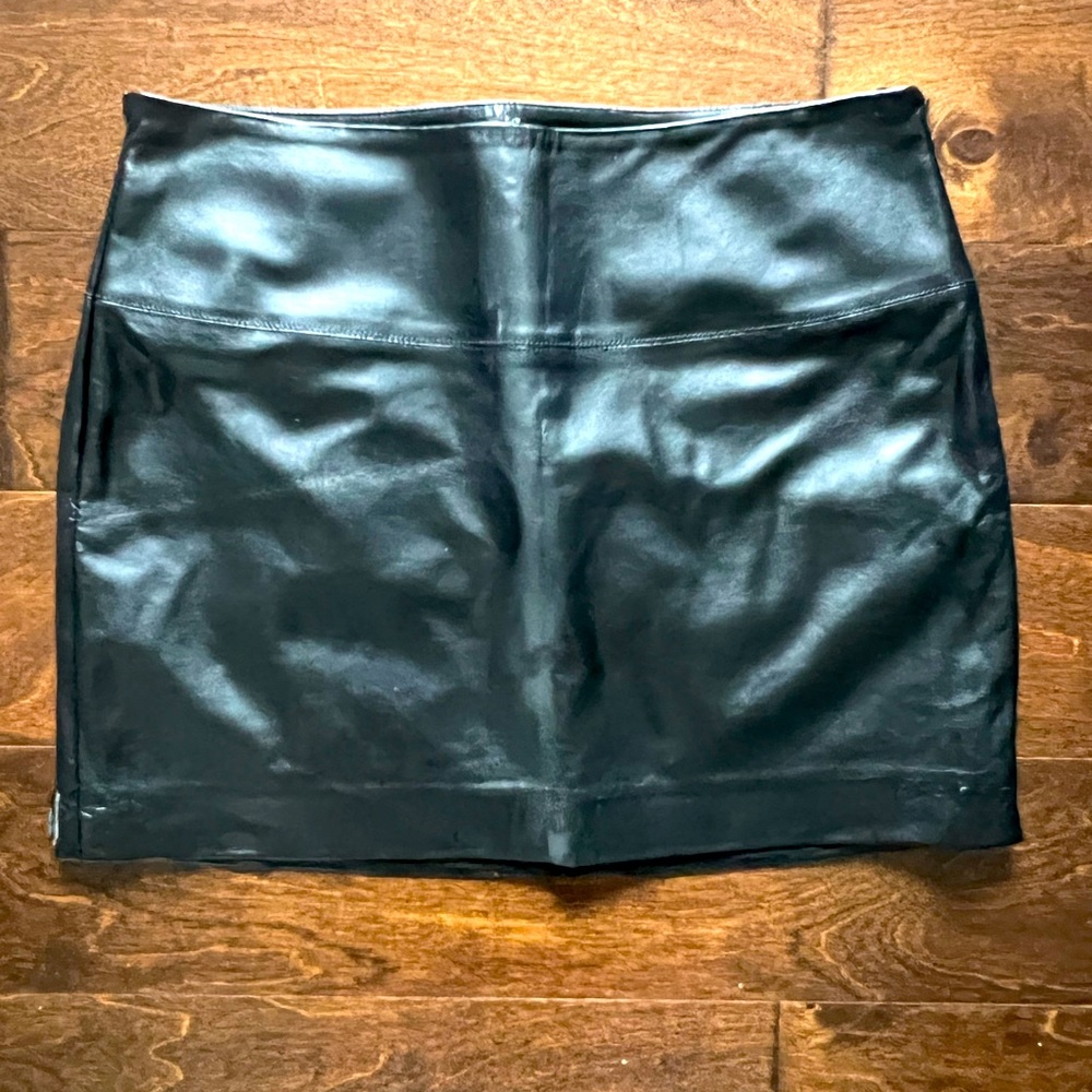 Express Leather Mini Skirt